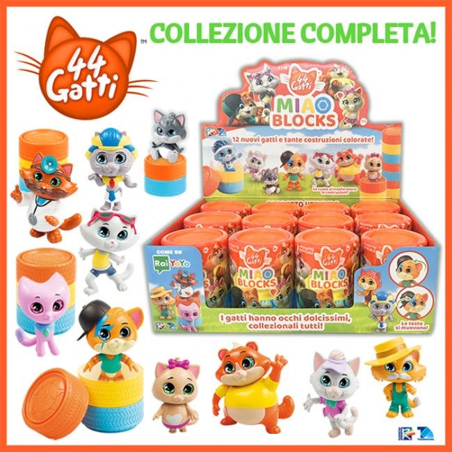 Box da 12 Pezzi Miao Blocks 44 Gatti