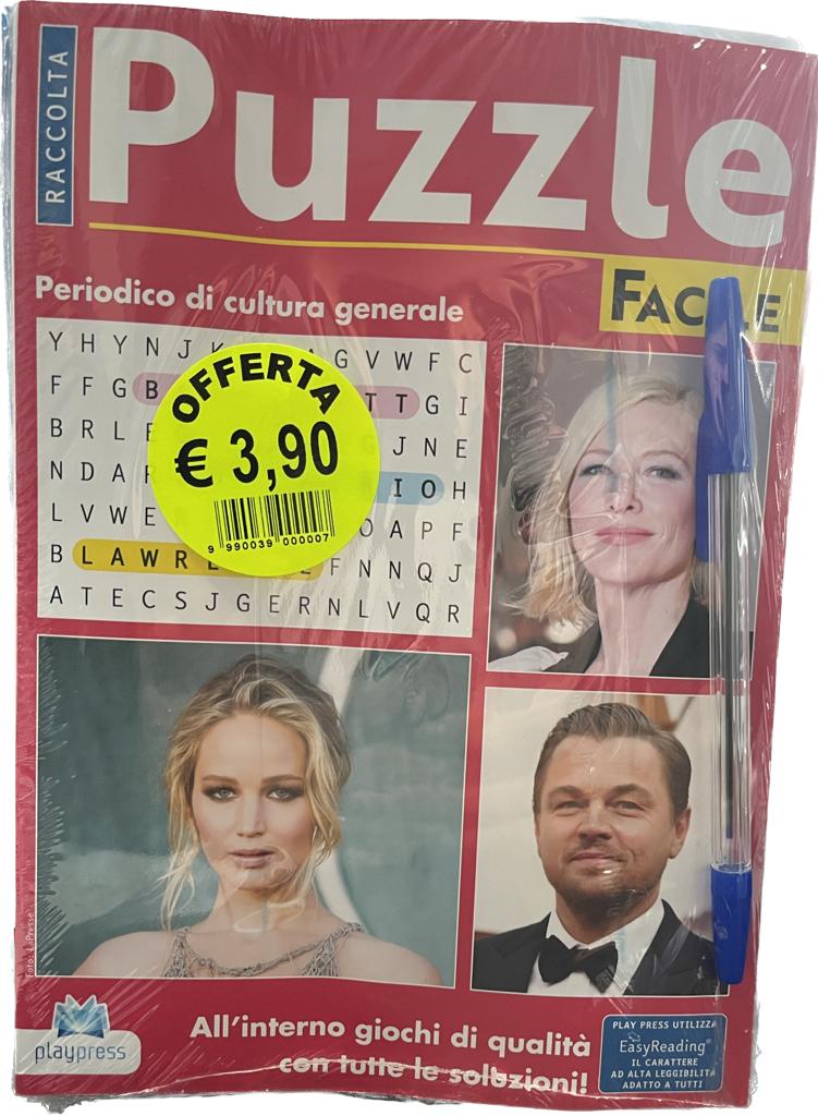 DUE PEZZI RACCOLTA PUZZLE FACILE CON PENNA IMBUSTATI PLAYPRESS