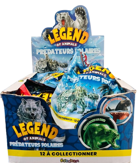 SCATOLA BOX DA 12 BUSTINE LEGEND OF ANIMALS PREDATORI POLARI SBABAM scatola-box-da-12-bustine-legend-of-animals-predatori-polari-sbabam