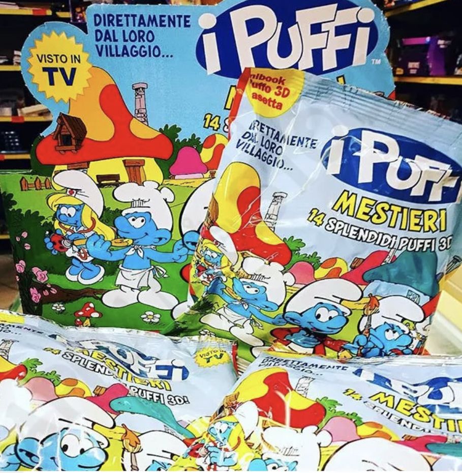Puffo Astronauta, I Puffi dei Mestieri, Maxi formato 3D,da collezione, Sbabam